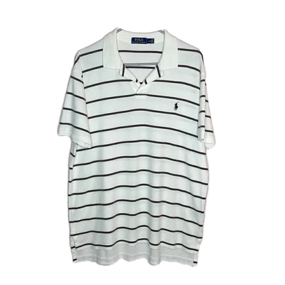❤️ RALPH LAUREN striped polo Large
